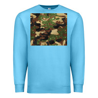 Ocean Blue camouflage glitter Premium Sweatshirt - BarkalooDesign