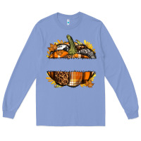 Colony Blue Personalized Fall Pumpkin Long Sleeve Tee - texasbilliewilder