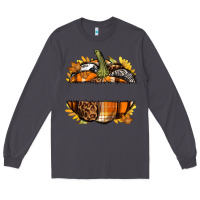 Smoke Personalized Fall Pumpkin Long Sleeve Tee - texasbilliewilder