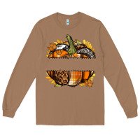 Toasted Coconut Personalized Fall Pumpkin Long Sleeve Tee - texasbilliewilder