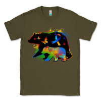 Army Green autism mama bear Classic Tee - Zillion Design Studio