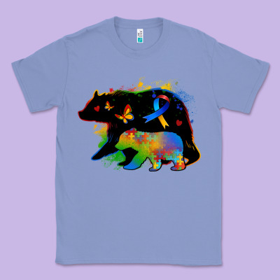 Autism Mama Bear Classic Tee Designed By Zillion Design Studio