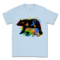 Dusty Blue autism mama bear Classic Tee - Zillion Design Studio