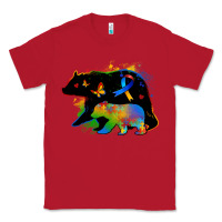 Red autism mama bear Classic Tee - Zillion Design Studio