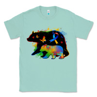 Seafoam autism mama bear Classic Tee - Zillion Design Studio