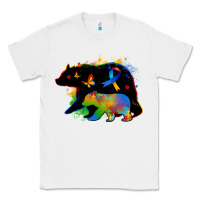 White autism mama bear Classic Tee - Zillion Design Studio