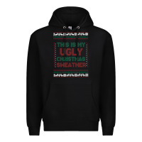Black this is my ugly christmas Premium Hoodie - MaliasSmallBusiness