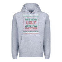 Heather Grey this is my ugly christmas Premium Hoodie - MaliasSmallBusiness