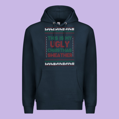 This Is My Ugly Christmas Premium Hoodie Designed By Maliassmallbusiness