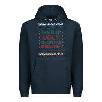 Navy this is my ugly christmas Premium Hoodie - MaliasSmallBusiness