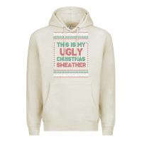 Oatmeal Heather this is my ugly christmas Premium Hoodie - MaliasSmallBusiness