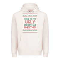 Pale Pink this is my ugly christmas Premium Hoodie - MaliasSmallBusiness