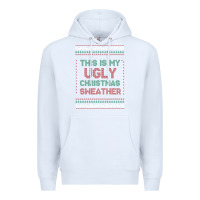 White this is my ugly christmas Premium Hoodie - MaliasSmallBusiness