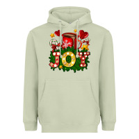 Matcha christmas joy coffee and candies Heavyweight Hoodie - AdoDesignShop