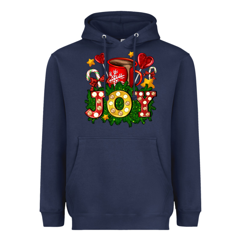 Christmas Joy Coffee And Candies Heavyweight Hoodie by AdoDesignShop | Teevron