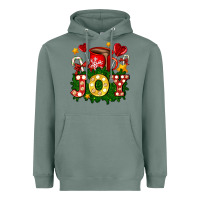 Sage christmas joy coffee and candies Heavyweight Hoodie - AdoDesignShop