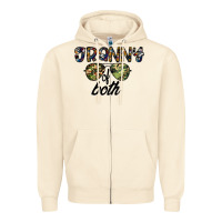 Sandshell granny of both Zipper Hoodie - CowhideDigitalArt