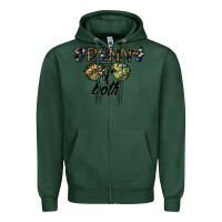 Sports Green granny of both Zipper Hoodie - CowhideDigitalArt