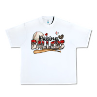 White raising ballers baseball Urban Heavy Tee - Zillion Design Studio