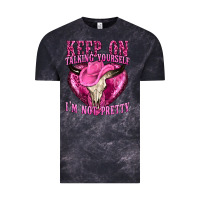 Cloud Black keep on talking yourself im not pretty western Vintage Tee - texasbilliewilder