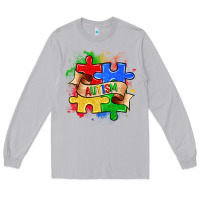 Moon Dust autism puzzle pieces Long Sleeve Tee - Zillion Design Studio
