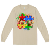 Mushroom autism puzzle pieces Long Sleeve Tee - Zillion Design Studio