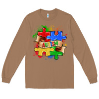 Autism Puzzle Pieces Long Sleeve Tee | Teevron