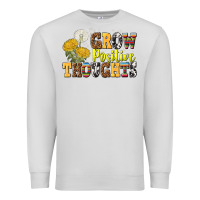 Dove Grey grow positive thoughts Premium Sweatshirt - NancyCooperArtShop