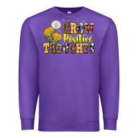 Purple grow positive thoughts Premium Sweatshirt - NancyCooperArtShop