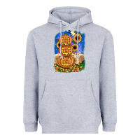 Heather Grey pumpkin sunflower Heavyweight Hoodie - JahusDesignShop
