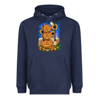Navy pumpkin sunflower Heavyweight Hoodie - JahusDesignShop