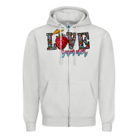 Dove Grey love summer Zipper Hoodie - CowhideDigitalArt