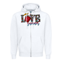 White love summer Zipper Hoodie - CowhideDigitalArt