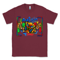 Burgundy autism mom Classic Tee - Zillion Design Studio