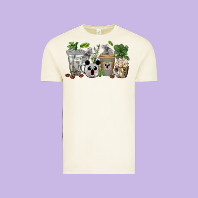 Koala Coffee Cups Vintage Tee Designed By Texasbilliewilder