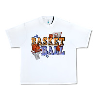 White basketball Urban Heavy Tee - texasbilliewilder