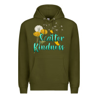 Army Green scatter kindness Premium Hoodie - NancyCooperArtShop