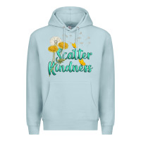 Blue Mist scatter kindness Premium Hoodie - NancyCooperArtShop
