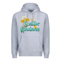 Heather Grey scatter kindness Premium Hoodie - NancyCooperArtShop
