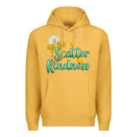 Mustard scatter kindness Premium Hoodie - NancyCooperArtShop