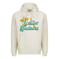 Oatmeal Heather scatter kindness Premium Hoodie - NancyCooperArtShop