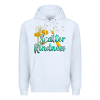White scatter kindness Premium Hoodie - NancyCooperArtShop