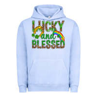 Pigment Grape Ice Lucky And Blessed St Patricks Urban Hoodie - BundleAndBundleShop