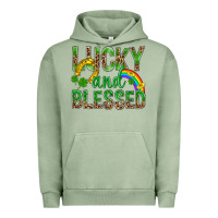 Pigment Oil Green Lucky And Blessed St Patricks Urban Hoodie - BundleAndBundleShop