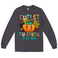 Smoke Cutest Pumpkin In The Patch Long Sleeve Tee - texasbilliewilder