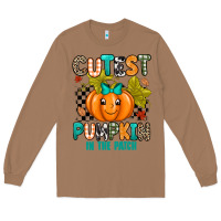 Toasted Coconut Cutest Pumpkin In The Patch Long Sleeve Tee - texasbilliewilder