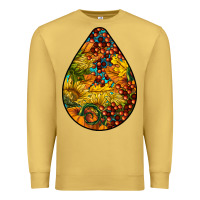 Antique Gold Fall Teardrop Premium Sweatshirt - LillyAllenDesigns