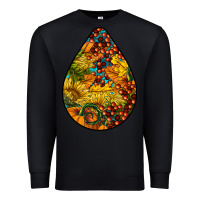 Black Fall Teardrop Premium Sweatshirt - LillyAllenDesigns