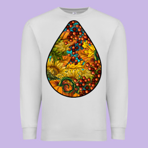 Fall Teardrop Premium Sweatshirt Designed By Lillyallendesigns