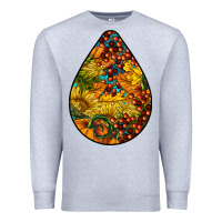 Heather Grey Fall Teardrop Premium Sweatshirt - LillyAllenDesigns